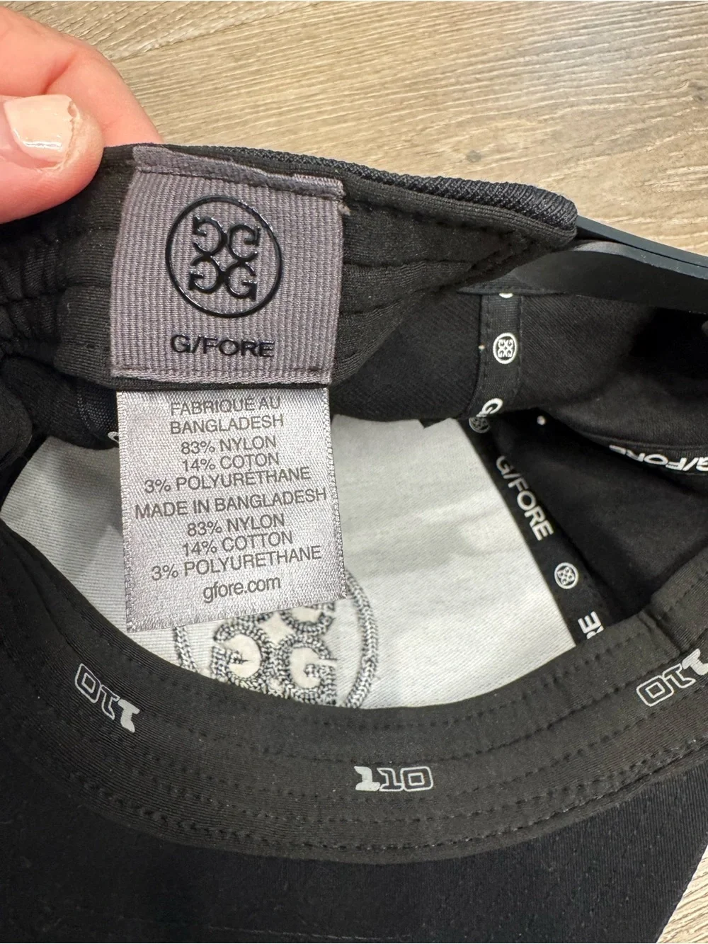 G/FORE Black All-Over Logo Baseball Cap 1299